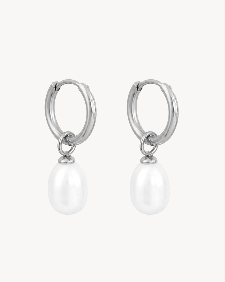 Freshwater Pearl Hoops