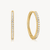 Large Pavé Hoops