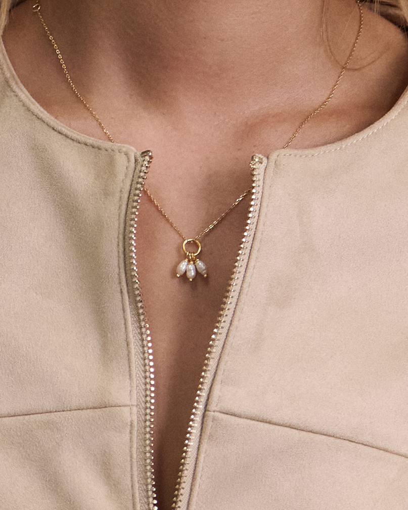 Pearl Cluster Necklace