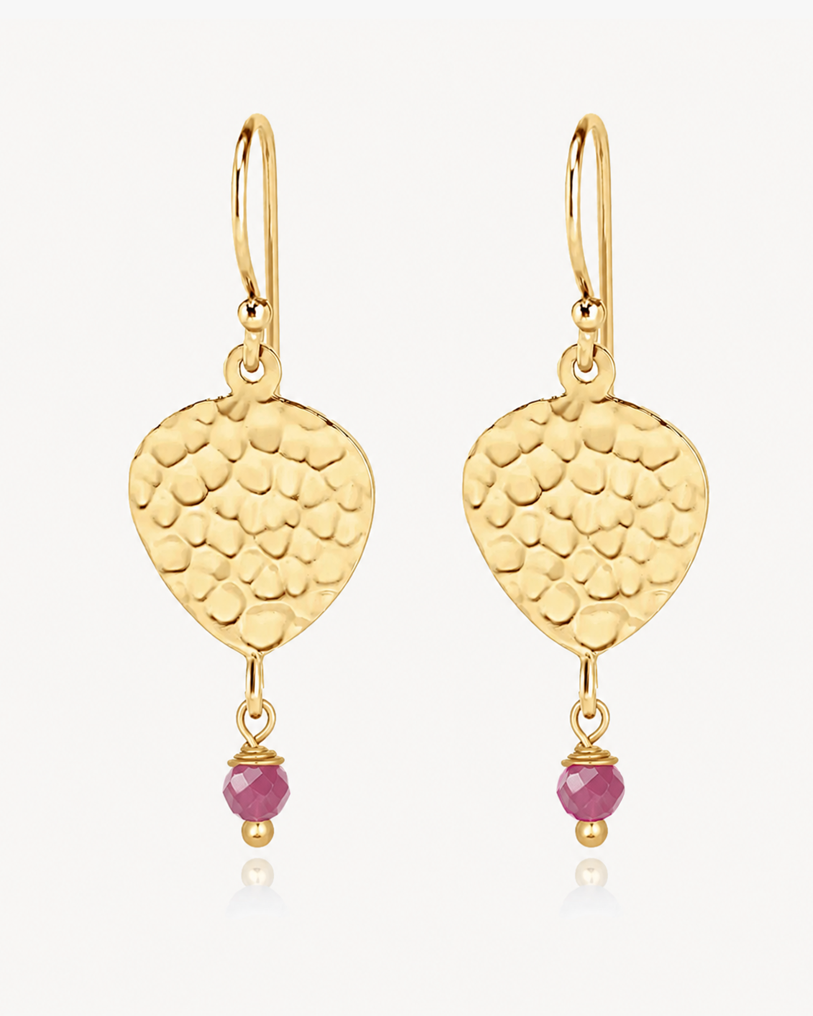Maya Pearl Earring - Pink Tourmaline