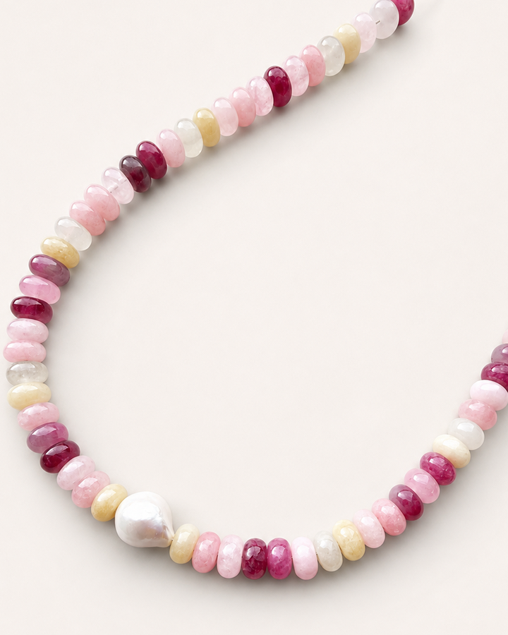 Sunset Baroque Pearl Necklace