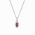 Silver Marquise Rhodolite Necklace