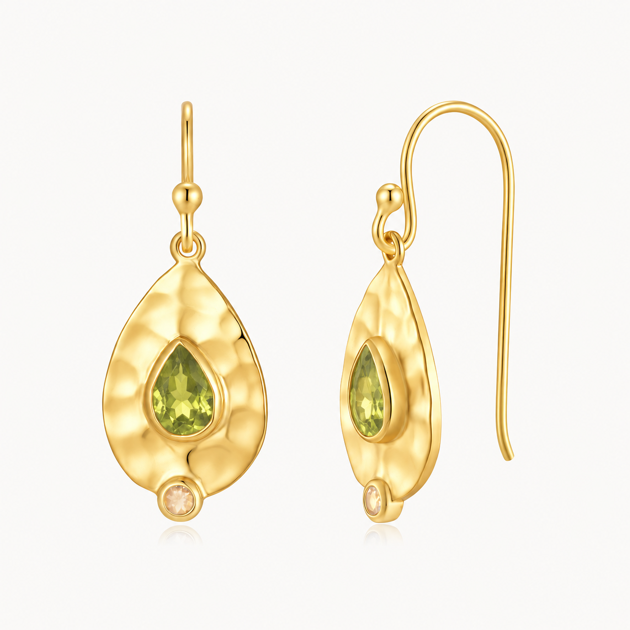 Teardrop Peridot & Citrine
