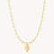 Goddess Link Necklace - Ruby