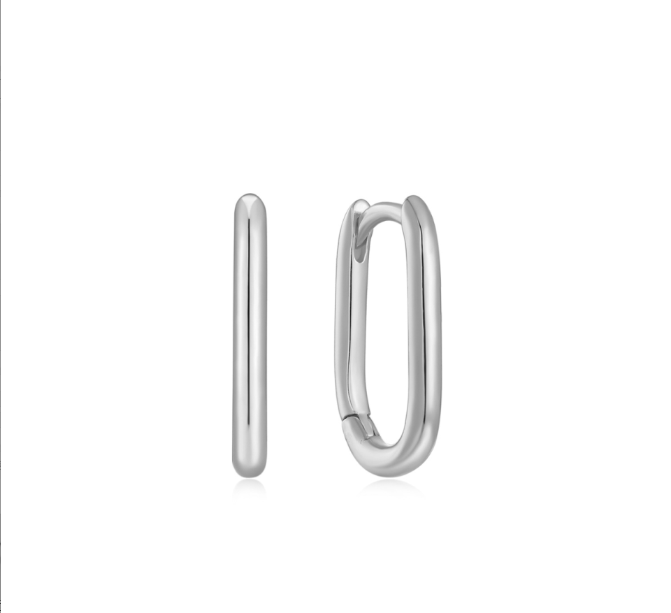 Bundle Silver - Freshwater Pearl Hoop, Heart Hoop, Oval Hoops