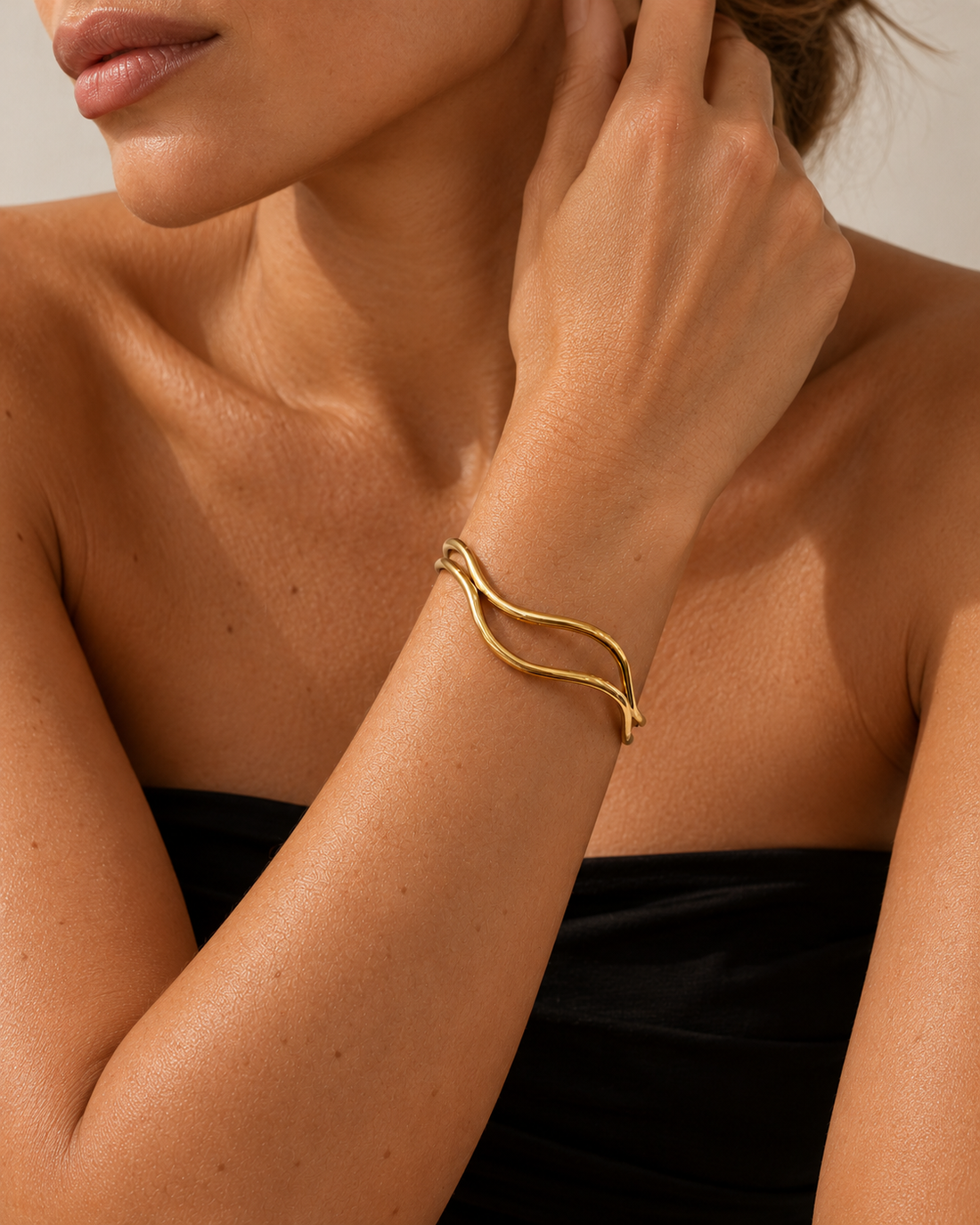 Bea Bundle- Wave Cuff , Bec Earrings