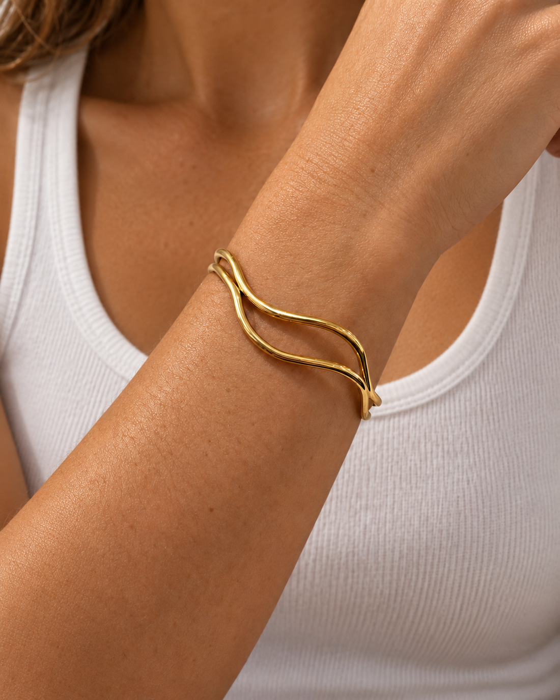 Bea Bundle- Wave Cuff , Bec Earrings