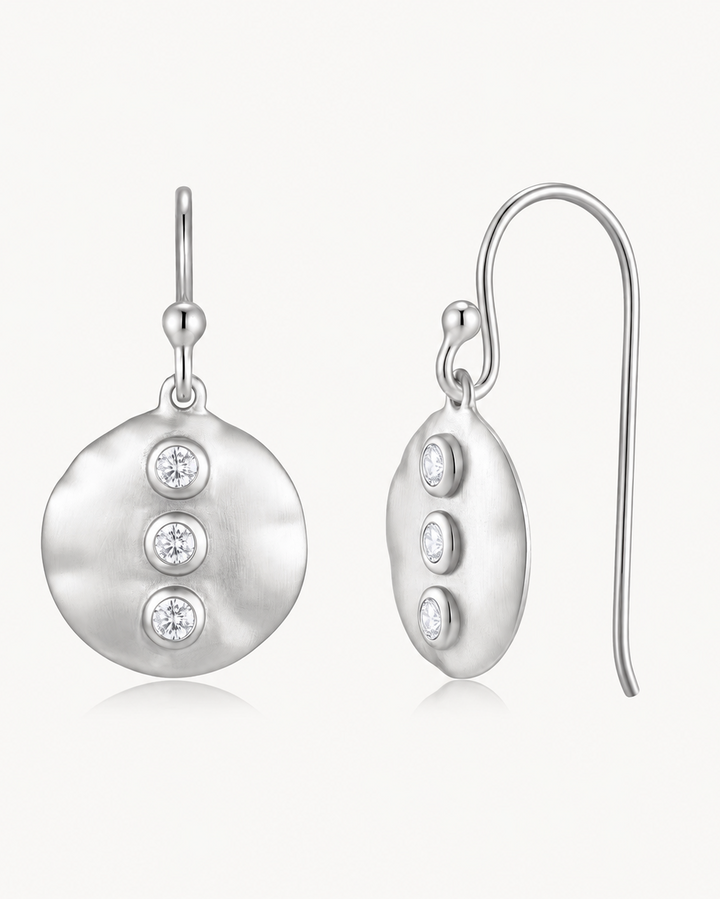 Thea Earrings White CZ