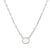 Silver Solare Moonstone Necklace