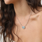 Celine Aqua Blue Necklace