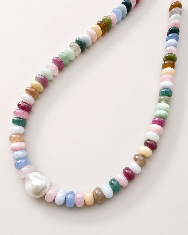Spring Baroque Pearl Necklace