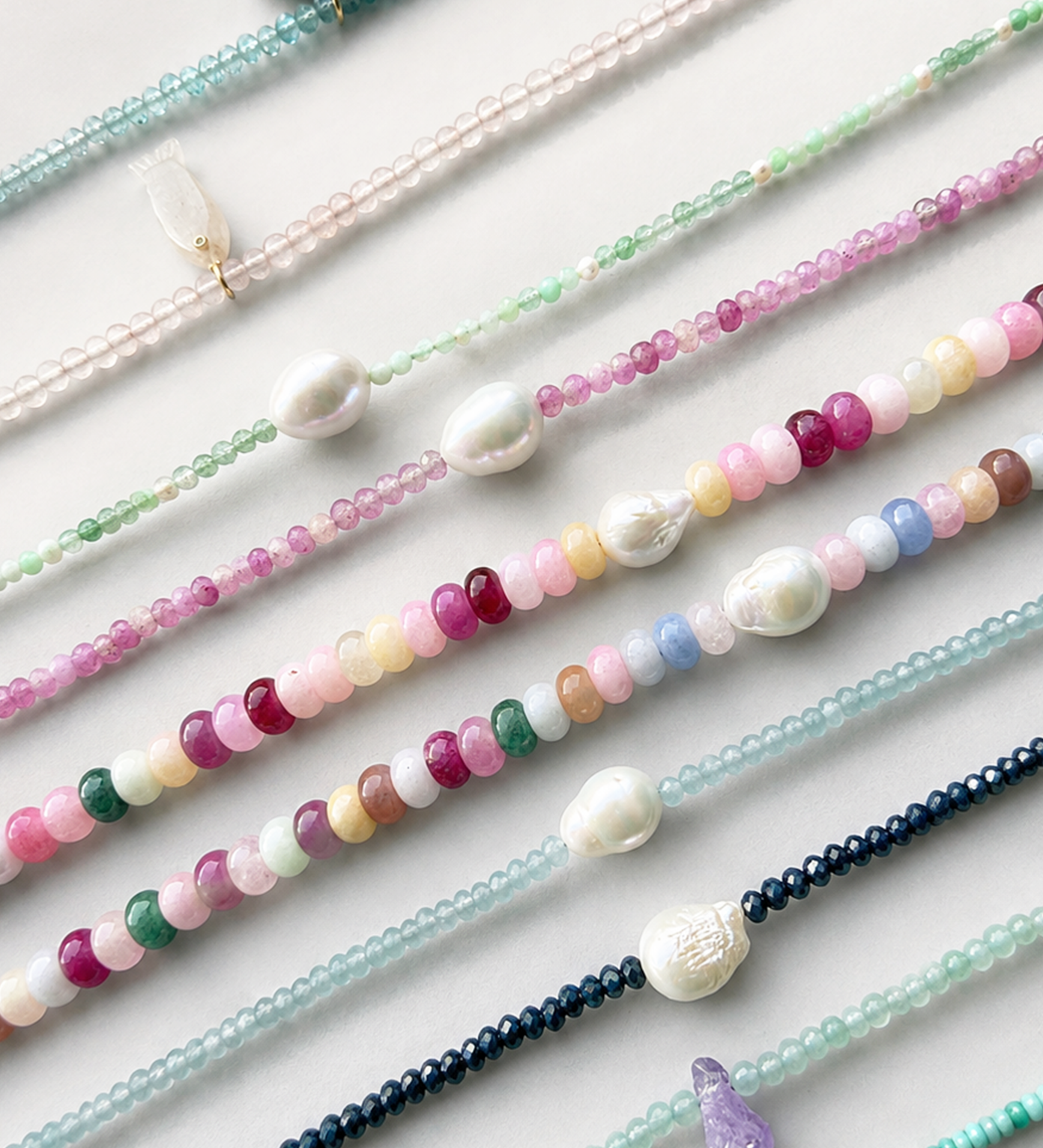 Spring Baroque Pearl Necklace