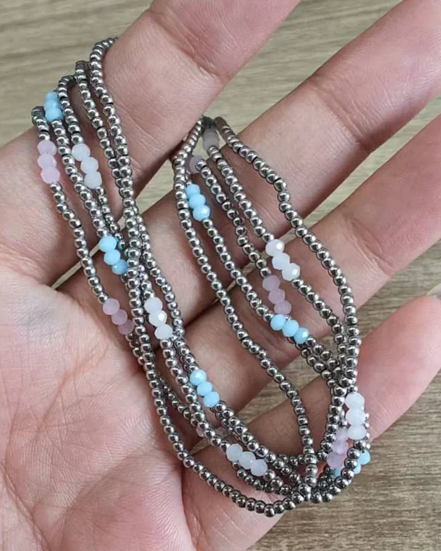 Ball Bracelet Moonstone- set of 3