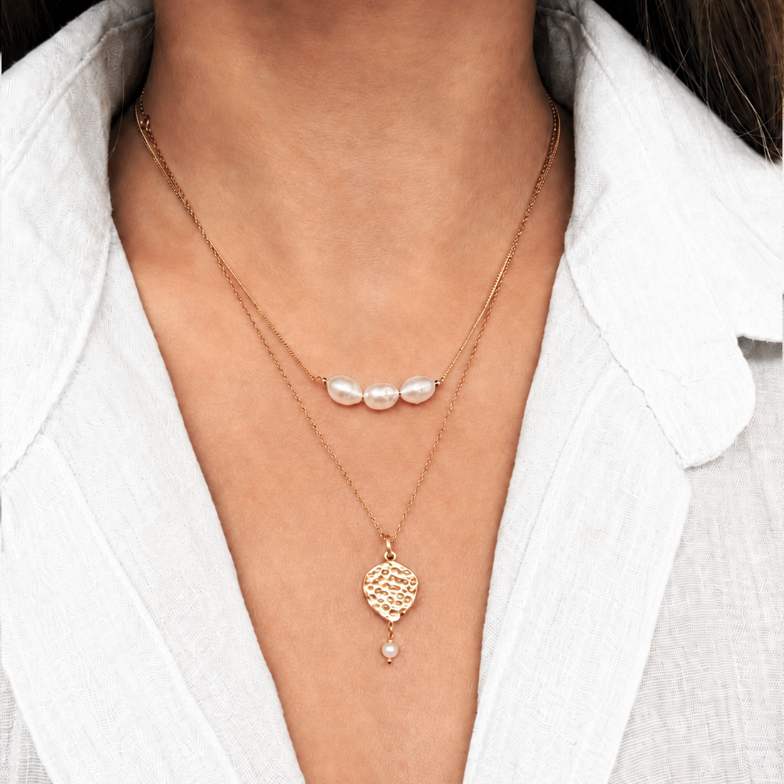 Maya Necklace with Pearl