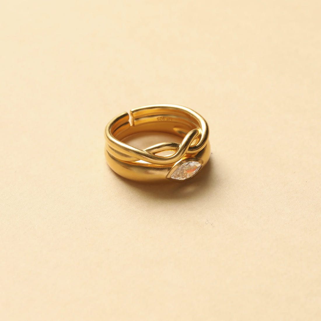 Silver Marquise Ring