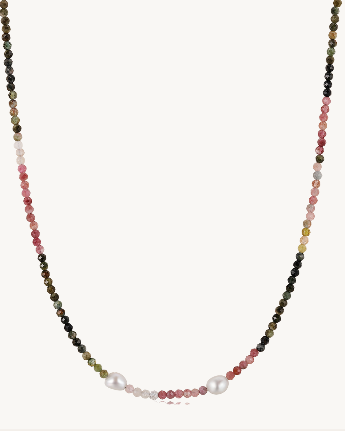 Tourmaline Pearl Gemstone Necklace