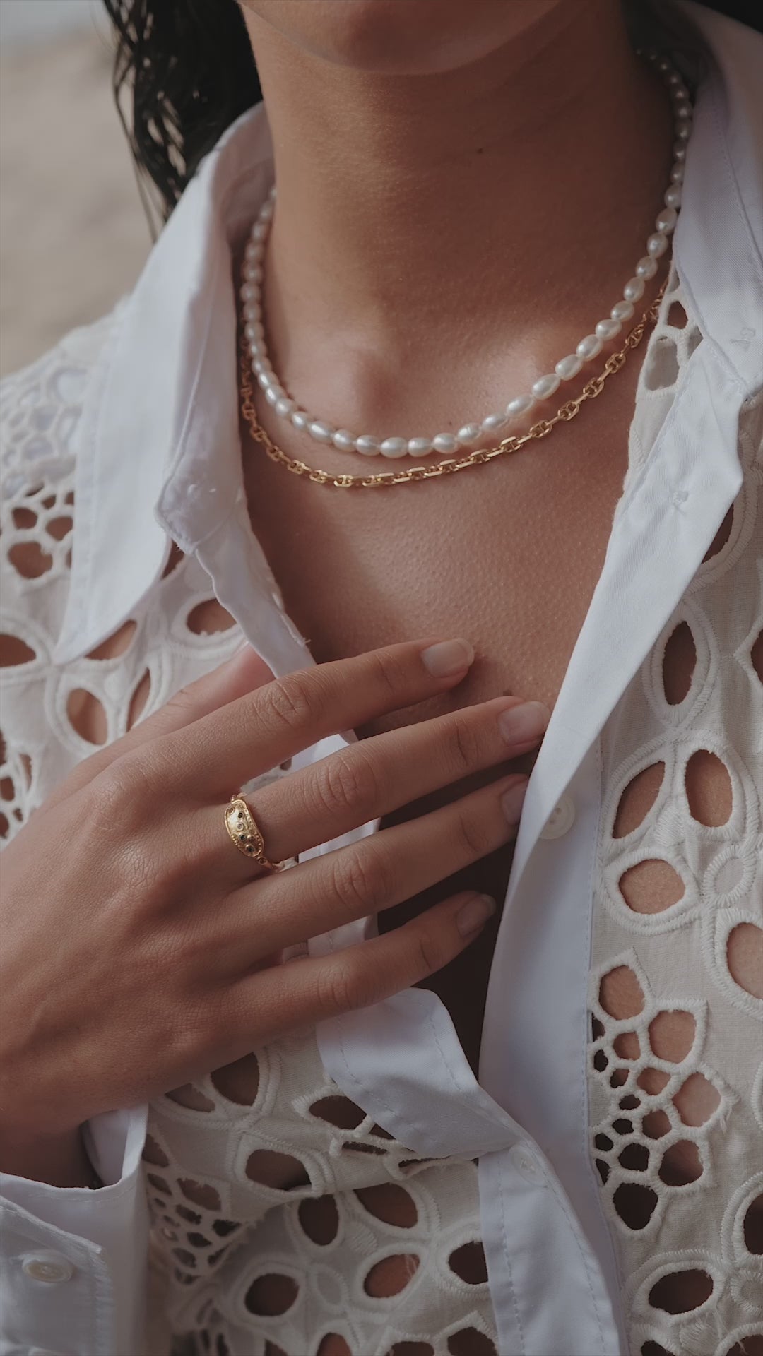 Summer Pearl Necklace product video, Nicole Fendel Jewellery